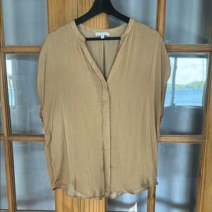 Tan/ Gold Women's Top